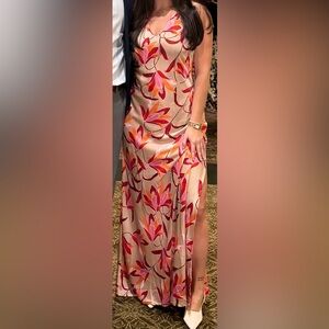 Floral Maxi Dress with side split